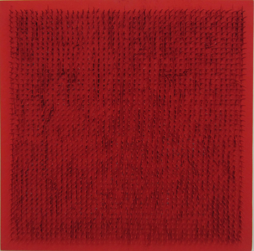 Clous monochrome rouge, 1969